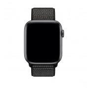 Apple Black Sport Loop Regular - оригинална текстилна каишка за Apple Watch 42мм, 44мм, 45мм (черен) (retail) 1