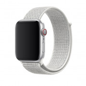 Apple Watch Nike Sport Loop - оригинална текстилна каишка за Apple Watch 38мм, 40мм (бял)
