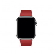Apple Modern Buckle Band Small - оригинална кожена каишка за Apple Watch 38мм, 40мм, 41мм (червен) 1