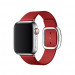 Apple Modern Buckle Band Medium - оригинална кожена каишка за Apple Watch 38мм, 40мм, 41мм (червен) 1