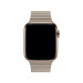 Apple Stone Leather Loop Medium - оригинална кожена каишка за Apple Watch 42мм, 44мм (бежов) 2