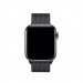 Apple Milanese Loop Stainless Steel - оригинална стоманена каишка за Apple Watch 38мм, 40мм, 41мм (черен)  2