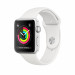 Apple Watch Series 3, 42mm Silver Aluminum Case with White Sport Band - умен часовник от Apple 1