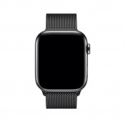 Apple Milanese Loop Stainless Steel - оригинална стоманена каишка за Apple Watch 42мм, 44мм, 45мм, Ultra 45мм (черен) 1