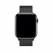 Apple Milanese Loop Stainless Steel - оригинална стоманена каишка за Apple Watch 42мм, 44мм, 45мм, Ultra 45мм (черен) 2