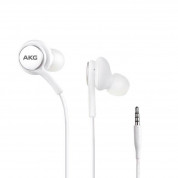 Samsung Earphones Tuned by AKG EO-IG955 S10 - слушалки с 3.5мм жак с микрофон и управление на звука за Samsung мобилни устройства (бял) (bulk)