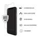 Skech Protection 360 Plus Pack - комплект удароустойчив кейс, стъклено защитно покритие и Lightning USB кабел за iPhone XS, iPhone X (брокат) 5