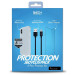 Skech Protection 360 Plus Pack - комплект удароустойчив кейс, стъклено защитно покритие и Lightning USB кабел за iPhone XS Max (прозрачен) 6