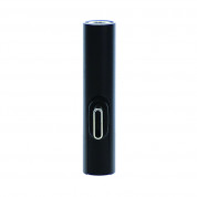 4smarts USB-C to USB-C & 3.5mm Splitter SoundSplit Mini - пасивен адаптер USB-C към 3.5 мм. аудио изход и USB-C изход за устройства с USB-C порт (черен) 3