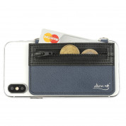 4smarts DressUP Zip with Lanyard - джоб с цип за документи и карти, прикрепяща се към всяко мобилно устройство (син) 1