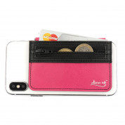 4smarts DressUP Zip with Lanyard - джоб с цип за документи и карти, прикрепяща се към всяко мобилно устройство (розов) 1