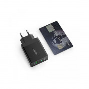 Anker PowerPort+ 1 Quick Charge 3.0 - захранване за ел. мрежа с USB изход и технология за бързо зареждане (черен) 3