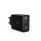 Anker PowerPort+ 1 Quick Charge 3.0 - захранване за ел. мрежа с USB изход и технология за бързо зареждане (черен)