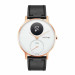 Withings Leather Band Rose Gold Buckle 18mm - оригинална кожена каишка за Withings Steel HR Sport, Steel HR (36mm) и други часовници с 18мм захват (черен) 3