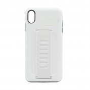 Grip2u BOOST Case with Kickstand - удароустойчив кейс с поставка за iPhone XS Max (бял) (bulk)