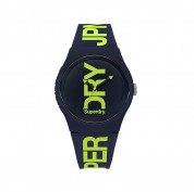 Superdry Urban Stealth Quartz Watch SYG189OB - водоустойчив часовник със силиконова каишка (тъмносин)