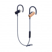 Audio-Technica ATH-SPORT70BTRGD SonicSport - безжични блутут спортни слушалки с микрофон за мобилни устройства (розово злато)