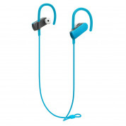 Audio-Technica ATH-SPORT50BTBL SonicSport - безжични блутут спортни слушалки с микрофон за мобилни устройства (син)