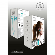 Audio-Technica ATH-SPORT50BTBL SonicSport - безжични блутут спортни слушалки с микрофон за мобилни устройства (син) 3