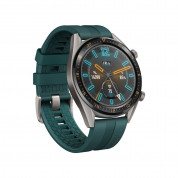 Huawei Watch GT FORTUNA B19I - умен часовник с GPS за Android и iOS (тъмнозелен-силиконова каишка)