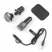 4smarts Travel Car Set Box - комплект аксесоари кабел, зарядно и поставка за мобилни устройства (черен) 1