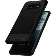 Spigen Hybrid NX Case - хибриден кейс с висока степен на защита за Samsung Galaxy S10 (тъмносив) 3