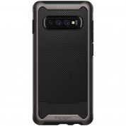 Spigen Hybrid NX Case - хибриден кейс с висока степен на защита за Samsung Galaxy S10 (тъмносив)