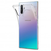 Spigen Liquid Crystal Case - тънък качествен силиконов (TPU) калъф за Samsung Galaxy Note 10 Plus (прозрачен)  2