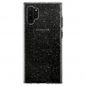 Spigen Liquid Crystal Glitter Case - тънък качествен силиконов (TPU) калъф за Samsung Galaxy Note 10 Plus (прозрачен)  3