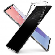 Spigen Liquid Crystal Case - тънък качествен силиконов (TPU) калъф за Samsung Galaxy Note 10 (прозрачен)  5