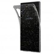 Spigen Liquid Crystal Glitter Case - тънък качествен силиконов (TPU) калъф за Samsung Galaxy Note 10 (прозрачен)  3