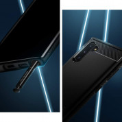 Spigen Rugged Armor Case - тънък качествен силиконов (TPU) калъф за Samsung Galaxy Note 10 (черен) 2