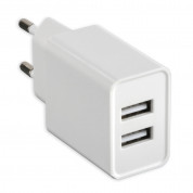 4smarts Wall Charger VoltPlug Dual 12W - захранване за ел. мрежа 2.4A с два USB изхода (бял) 2