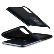 Spigen Slim Armor Case - хибриден кейс с най-висока степен на защита за Samsung Galaxy A70 (тъмносив) 5