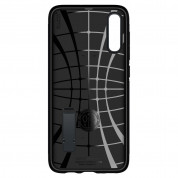 Spigen Slim Armor Case - хибриден кейс с най-висока степен на защита за Samsung Galaxy A70 (тъмносив) 3