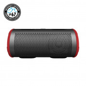 Braven Stryde 360 Active Series Bluetooth Speaker - безжичен водоустойчив спийкър с микрофон и външна батерия (сив-червен) 