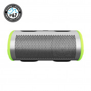 Braven Stryde 360 Active Series Bluetooth Speaker - безжичен водоустойчив спийкър с микрофон и външна батерия (сребрист-зелен) 