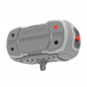 Braven Ready Pro Outdoor Series Bluetooth Speaker - безжичен водоустойчив спийкър с микрофон и вънпна батерия (сив-оранжев)  5
