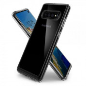 Spigen Crystal Hybrid Case - хибриден кейс с висока степен на защита за Samsung Galaxy S10 (прозрачен) 1