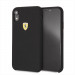 Ferrari Hard Silicone Case - силиконов (TPU) калъф за iPhone XR (черен) 1