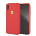 Ferrari Hard Silicone Case - силиконов (TPU) калъф за iPhone XR (червен) 2