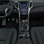 Macally Car Cup Holder Mount - поставка за кола с безжично зареждане за QI съвместими смартфони с ширина от 54мм. до 120мм. 5