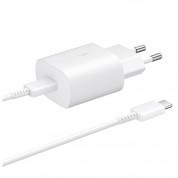 Samsung Power Delivery 3.0 25W Wall Charger EP-TA800XWEGWW with USB-C cable (white) (retail package)