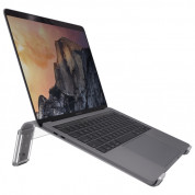 Macally Adjustable Aluminum Laptop Stand - регулируема алуминиева поставка за лаптоп поставка за MacBook и лаптопи (сребриста) 6