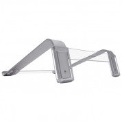 Macally Adjustable Aluminum Laptop Stand - регулируема алуминиева поставка за лаптоп поставка за MacBook и лаптопи (сребриста) 2