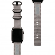 Urban Armor Gear Active Nato Strap - изключително здрава текстилна каишка за Apple Watch 38мм, 40мм, 41мм (сив)