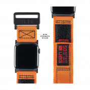 Urban Armor Gear Active Watch Strap - изключително здрава текстилна каишка за Apple Watch 42мм, 44мм, 45мм, Ultra 49мм (оранжев)