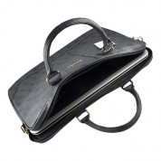 Guess UpTown Laptop Bag 16 - луксозна дизайнерска чанта с дръжки и презрамка за преносими компютри до 16 инча (сива) 2