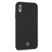 Mercedes-Benz Silicone Hard Case - силиконов (TPU) калъф за iPhone XR (черен) 4