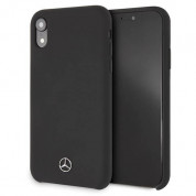 Mercedes-Benz Silicone Hard Case - силиконов (TPU) калъф за iPhone XR (черен) 1